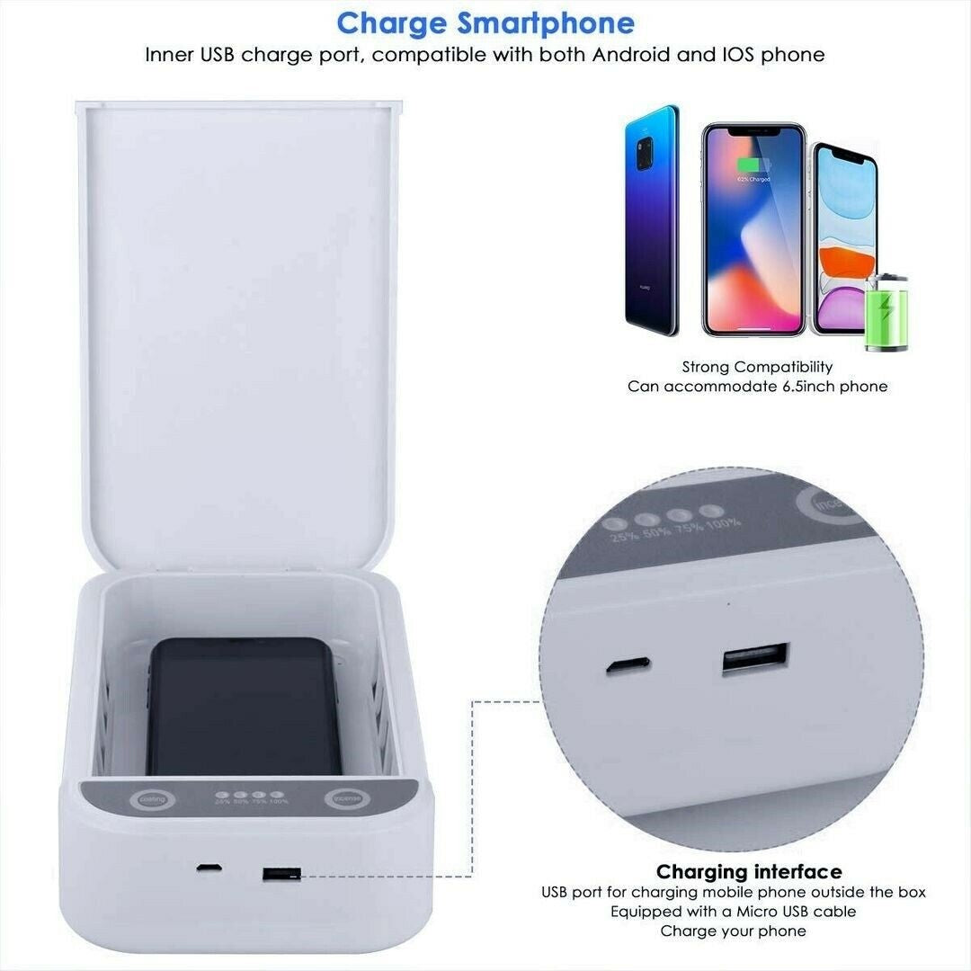 UV Ultraviolet Light Cleaner Storage Box Tool For Cell Phone Jewelry Cleaning UV Ultraviolet Light Cleaner Storage Box Tool For Cell Phone Jewelry Cleaning